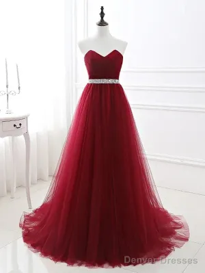 A-Line Elegant Quinceanera Prom ValentineS Day Dress Strapless Sleeveless Chapel Train Satin With Crystals