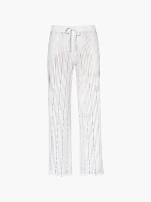 Adele Trousers | Ivory Geometric