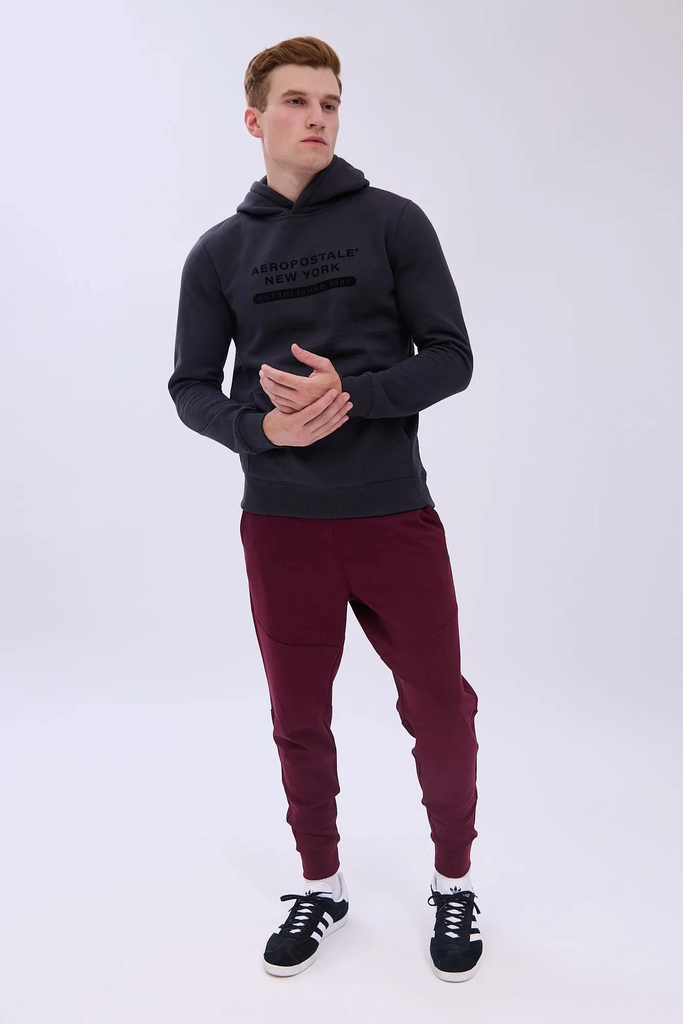 AERO New York Flocked Graphic Hoodie