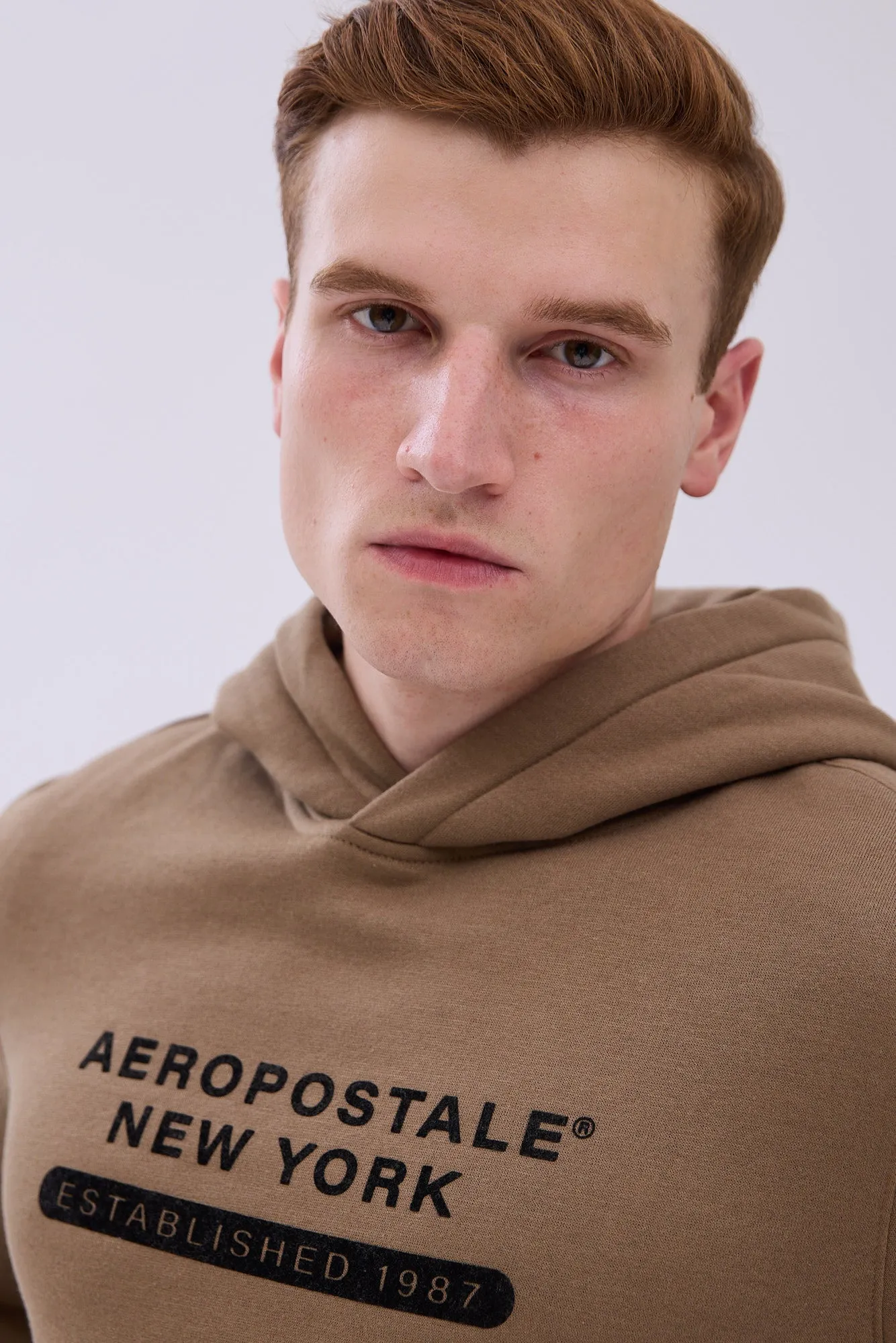AERO New York Flocked Graphic Hoodie