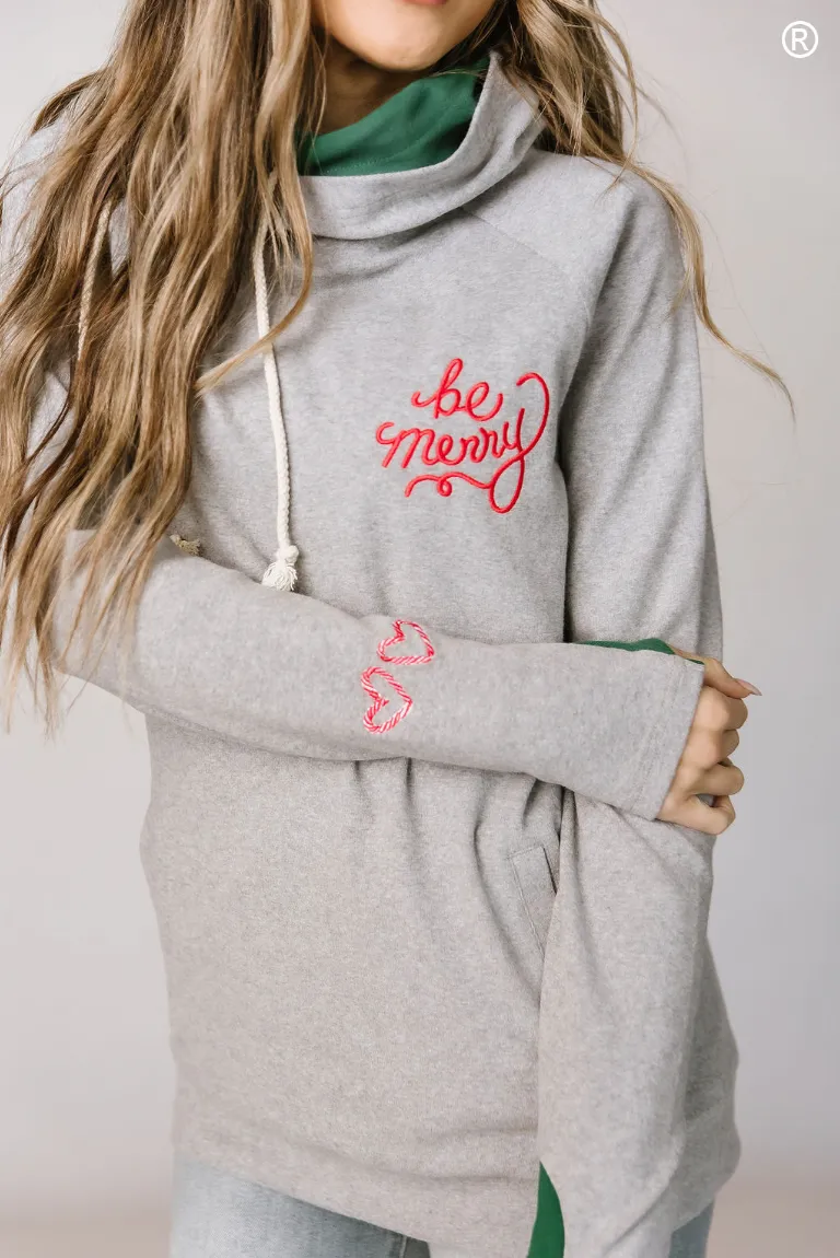Ampersand Ave Be Merry DoubleHood Sweatshirt (SALE)
