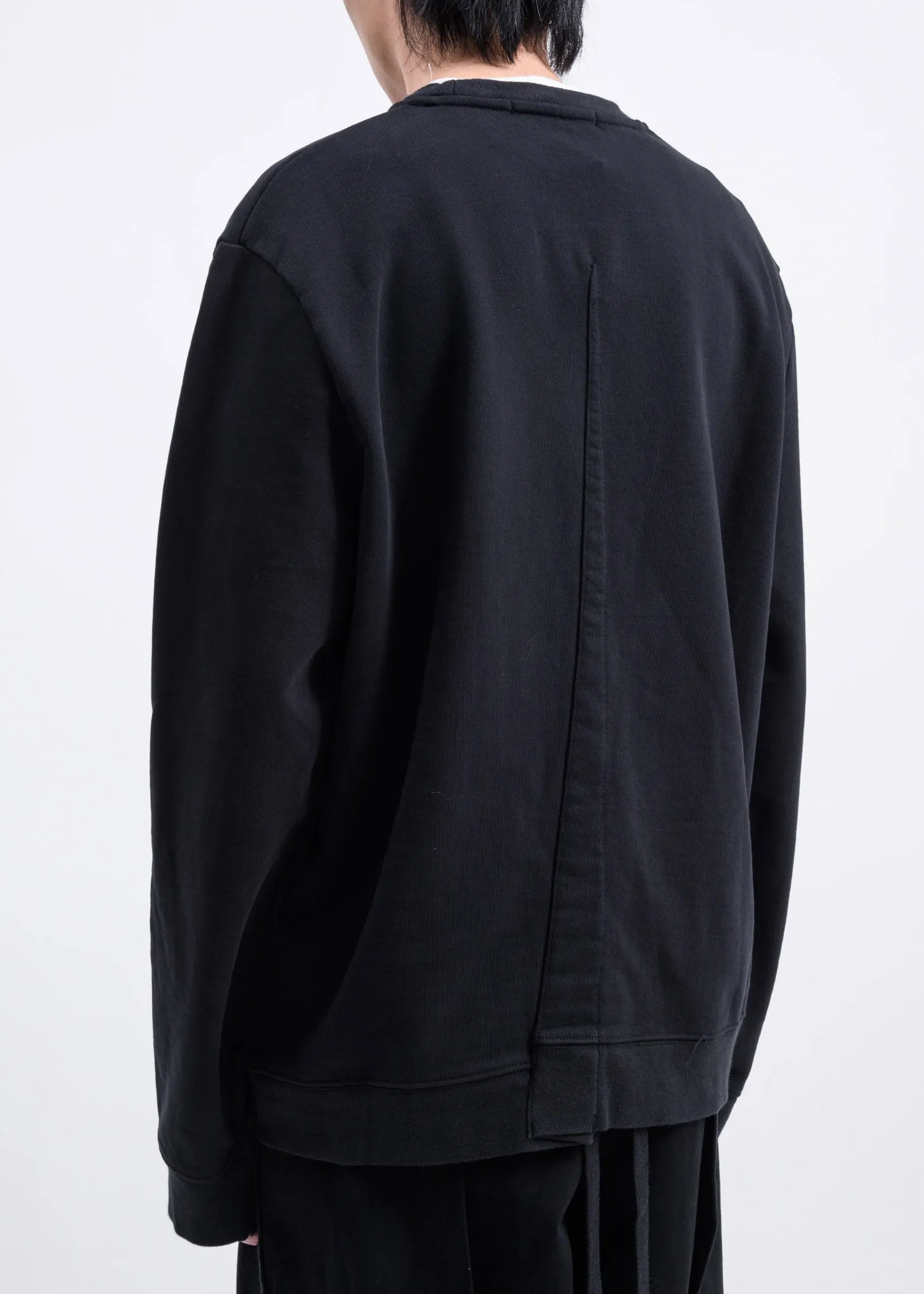 Black Fraternity Heavy Fleece Crewneck Sweater