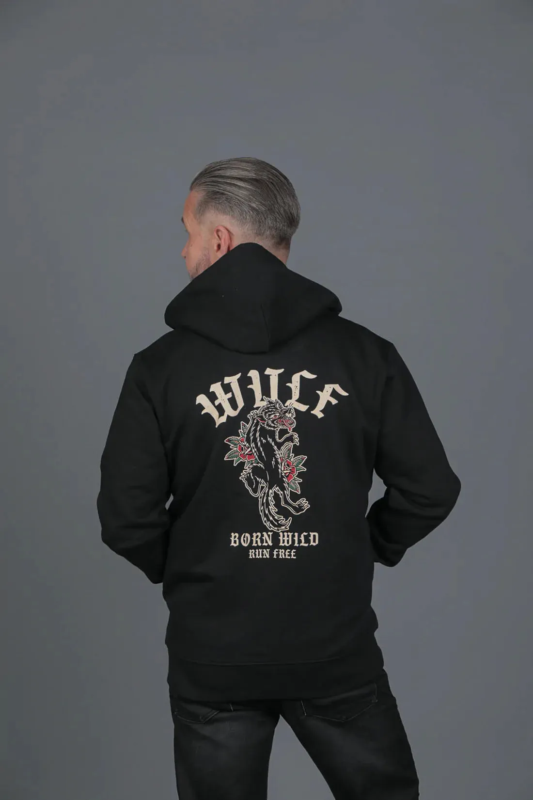 Black Rose Wulf Hoodie Black