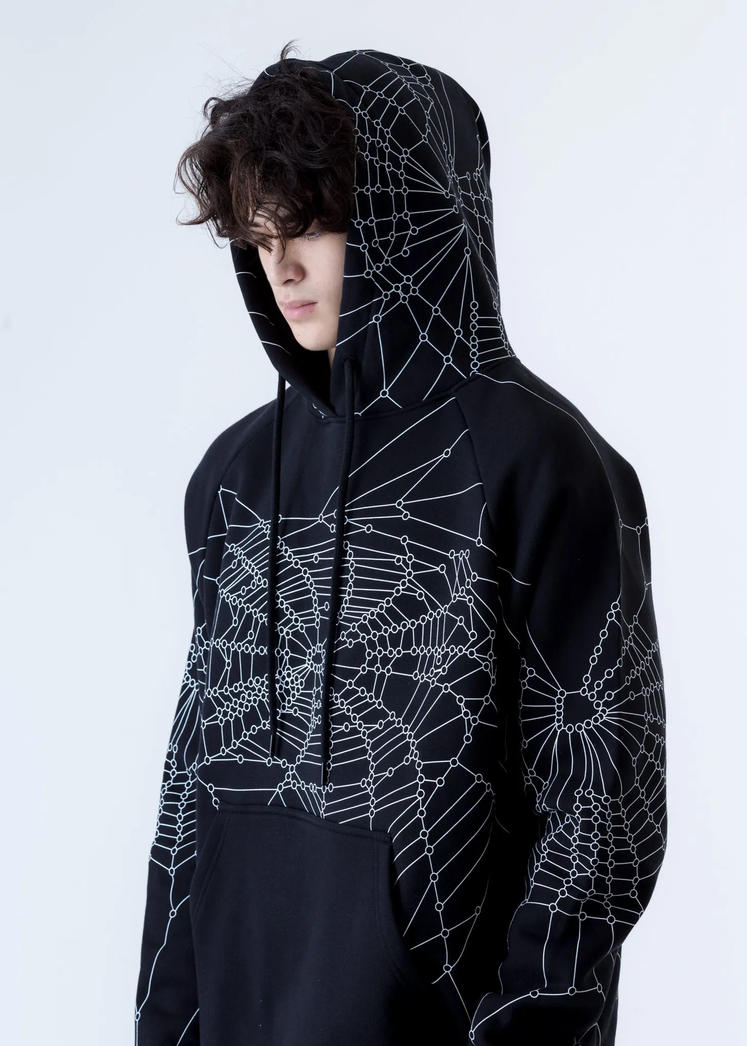 Black Spider Wed Racing Hoodie