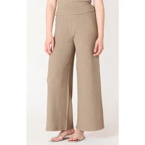 Black Tape Textured Flowy Wide Leg Pants