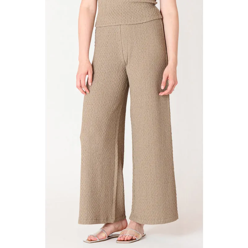 Black Tape Textured Flowy Wide Leg Pants