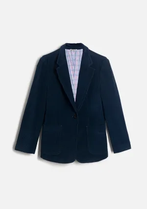 Blazer Poet Structured Corduroy Blue Medium