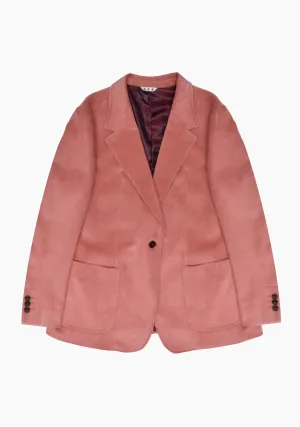 Blazer Poet Structured Corduroy Pink