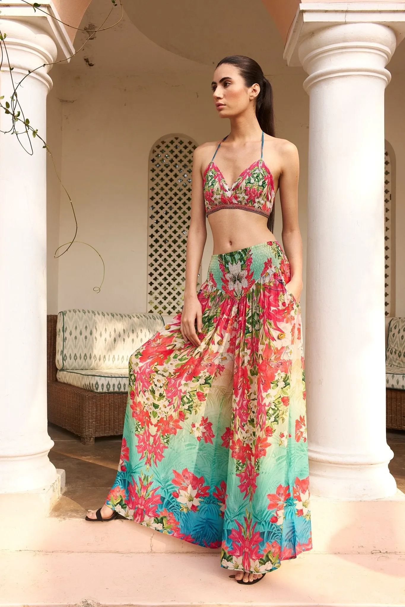 BLUE BLOSSOM LOUNGE PANTS