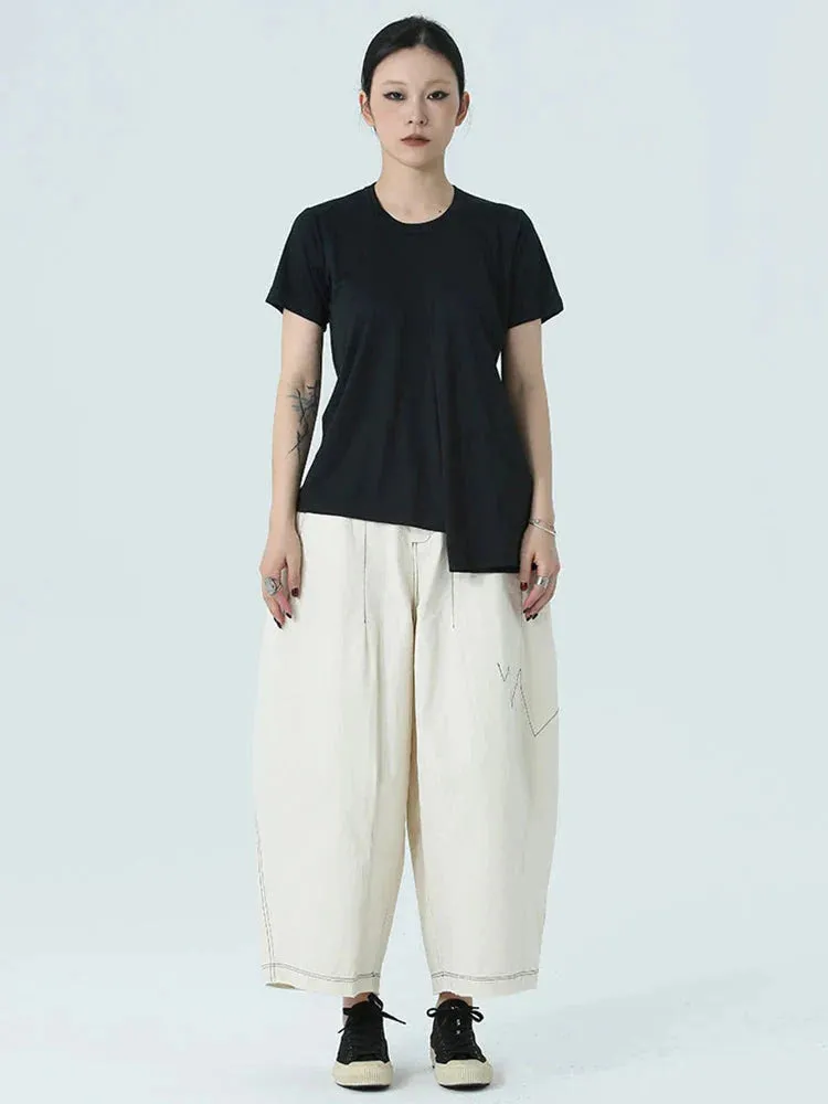 Bolohus Topstitched Wide Leg Pants