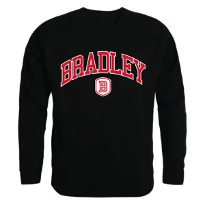 Bradley University Campus Crewneck Pullover Sweatshirt Sweater Black