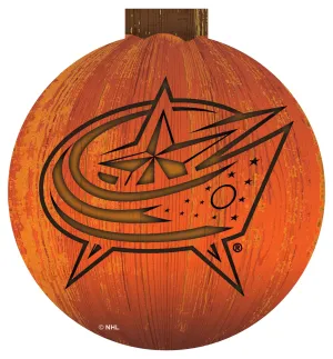 Columbus Blue Jackets Halloween Wall Art 12in