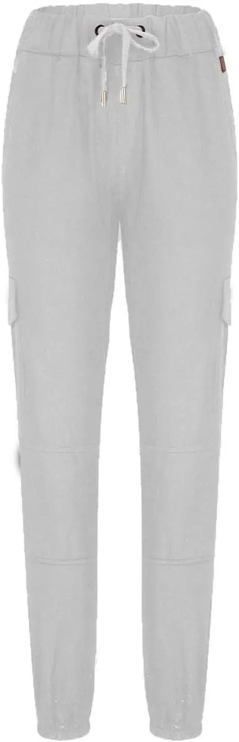 Cotton Men's Utility Jogger Pants Cargo Pockets Elastic Waist Stretch Activewear Casual Training Outdoor Stylish