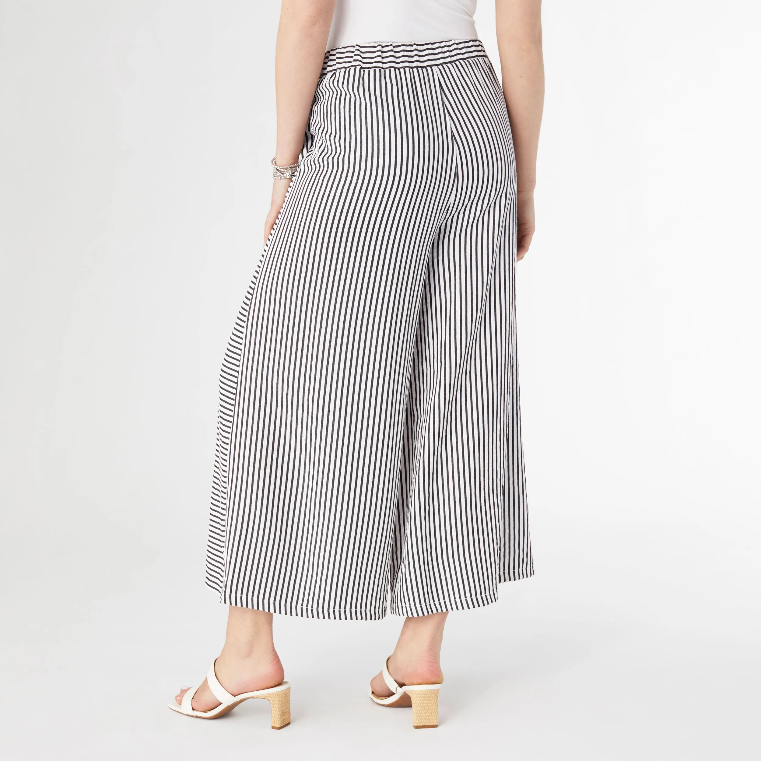 Dahlia Striped Flowy Pants