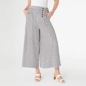 Dahlia Striped Flowy Pants