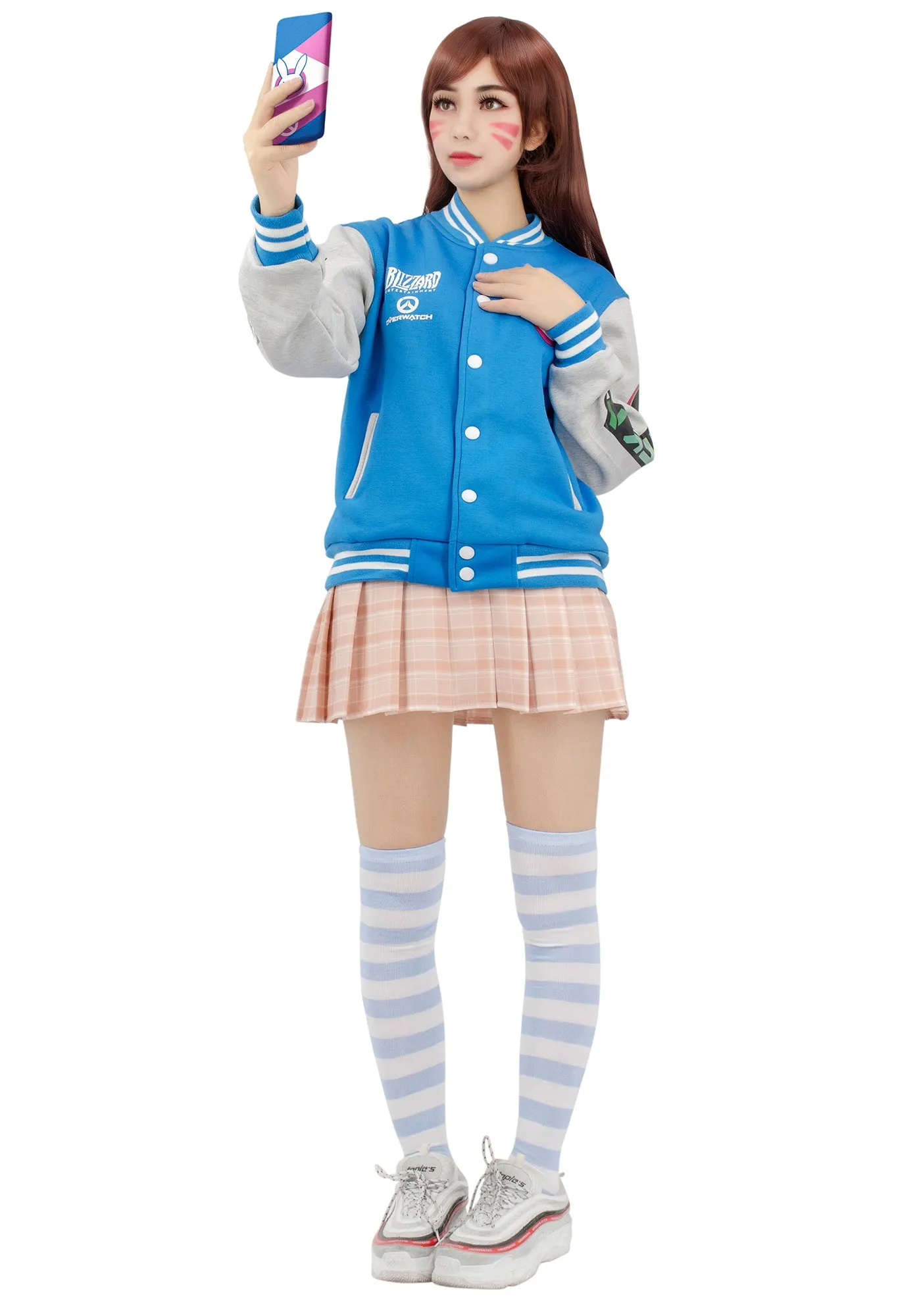 DAZCOS US Size Blue Baseball Letterman Jackets with Pockets