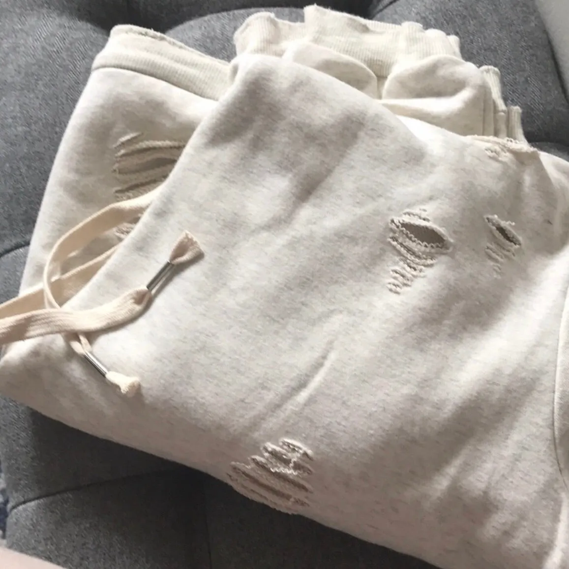 Distressed Hoody Black