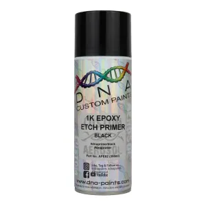 DNA PAINTS Epoxy Etch Primer Spray Paint 350ml Aerosol Black