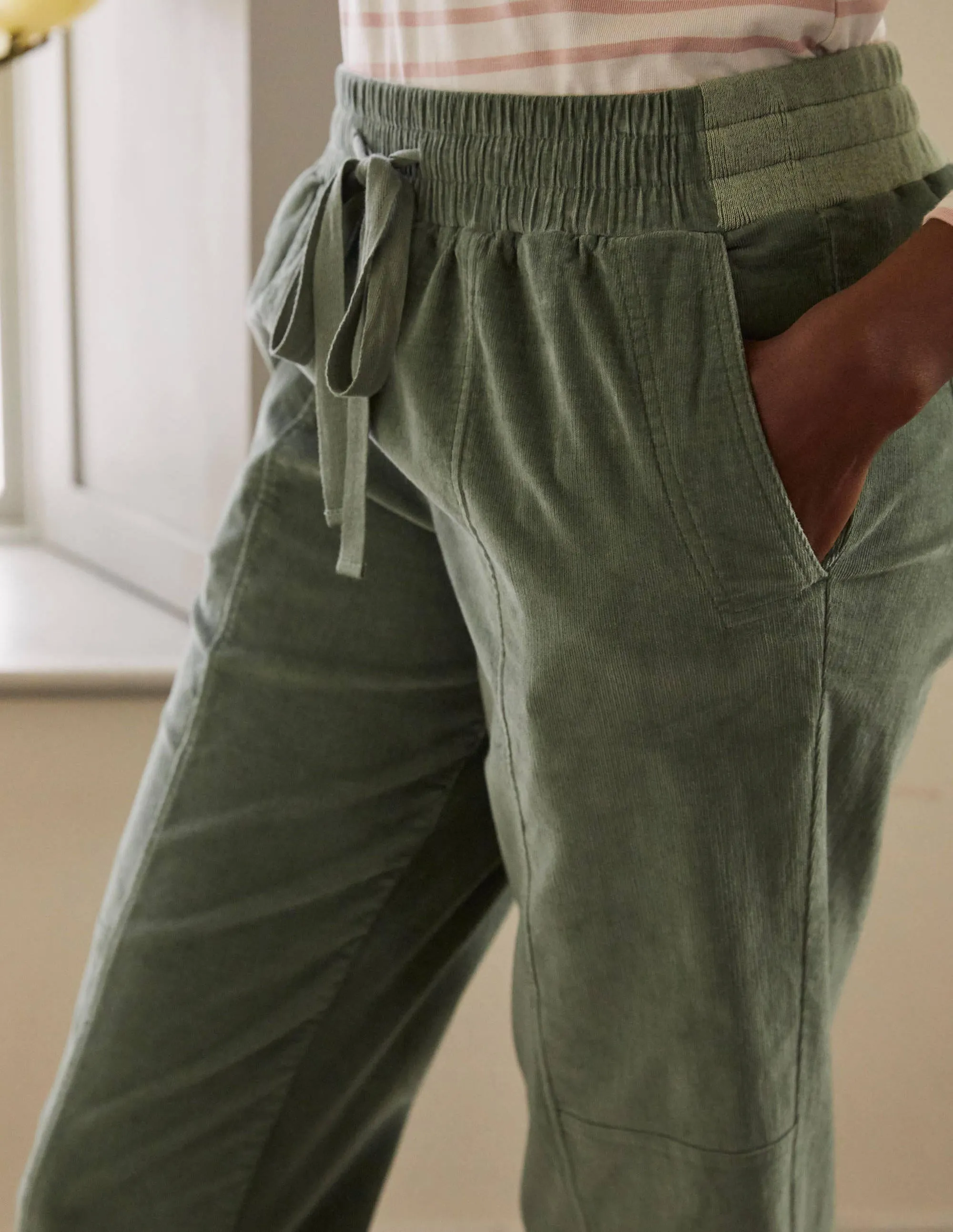 Dorset Cord Trousers-Alder