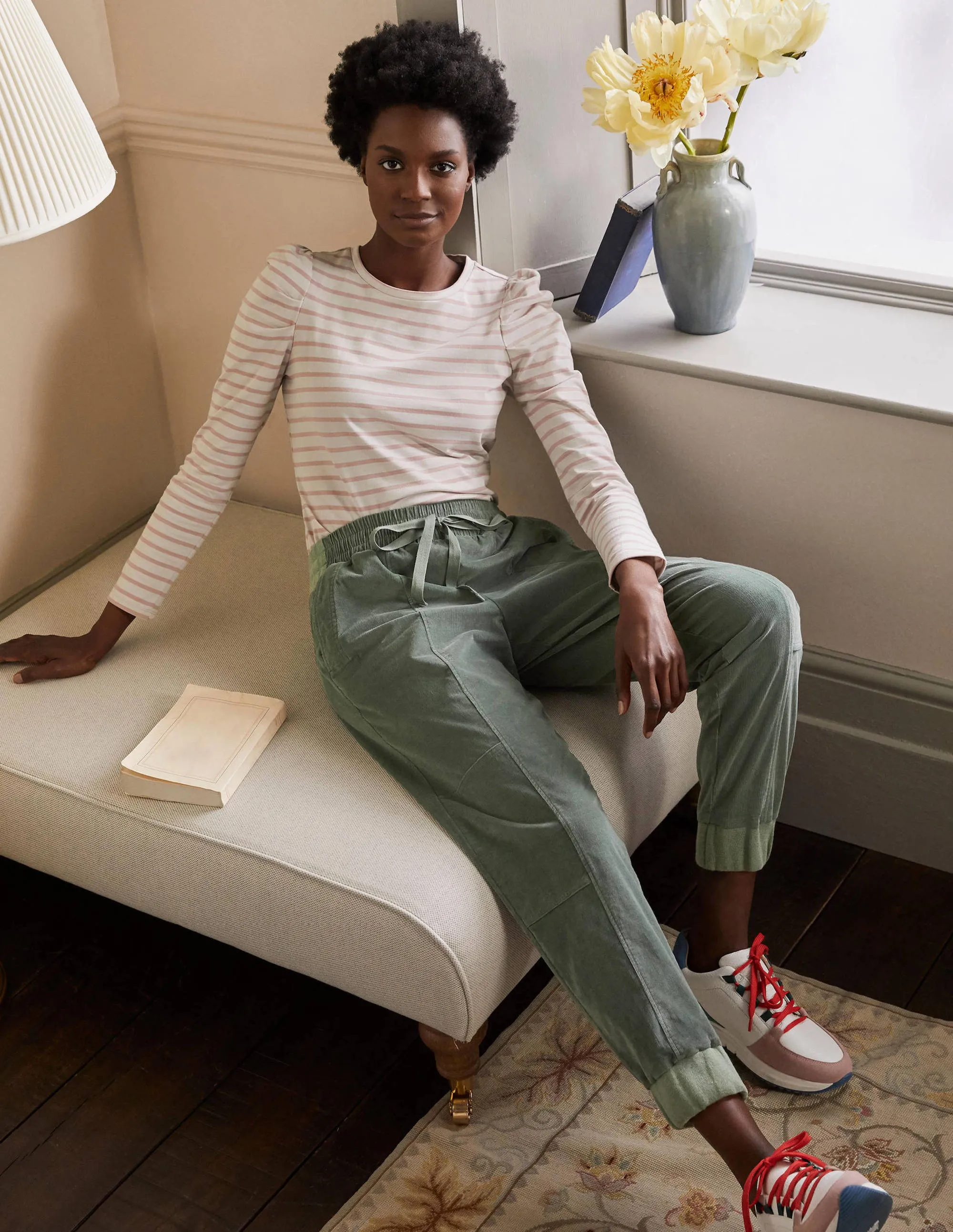 Dorset Cord Trousers-Alder