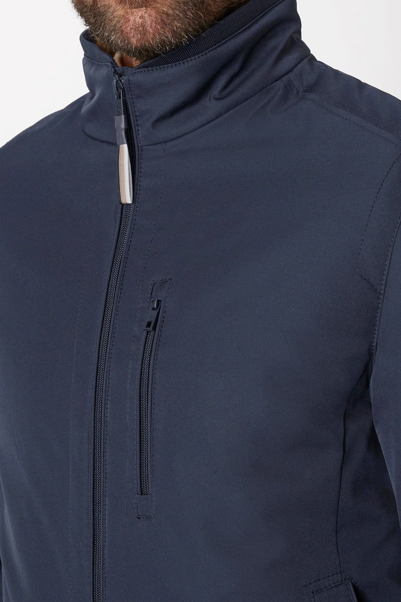 Duncan Water Repellent Harrington Jacket - Navy