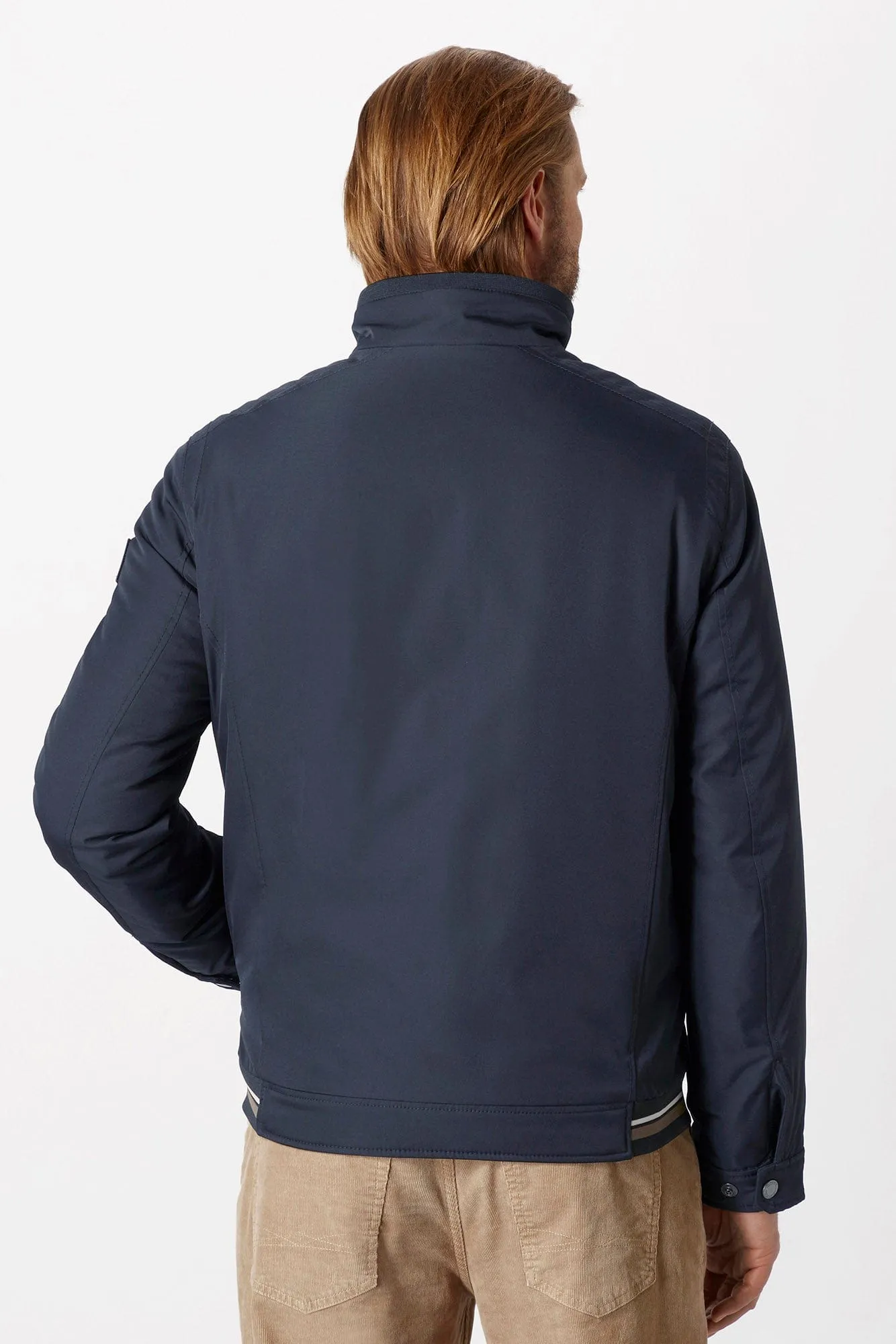 Duncan Water Repellent Harrington Jacket - Navy