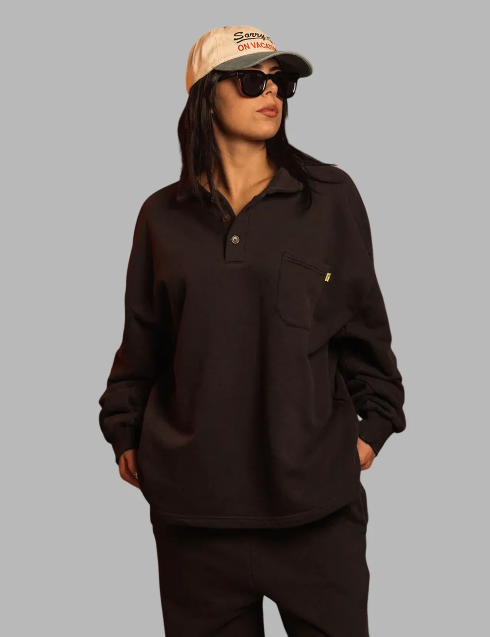 Duvin - Core Polo Fleece Black