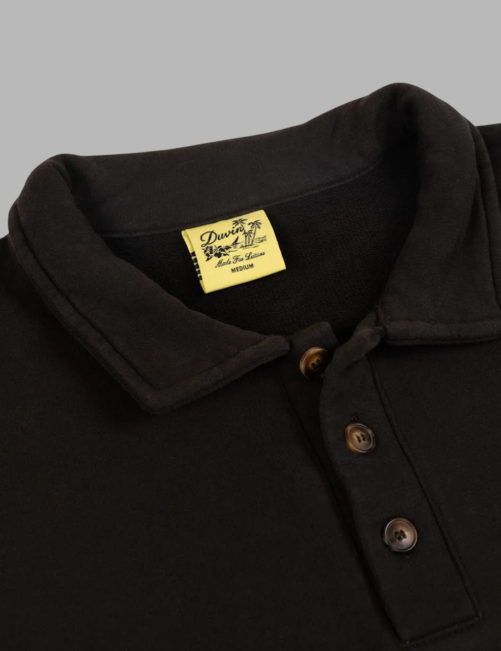 Duvin - Core Polo Fleece Black