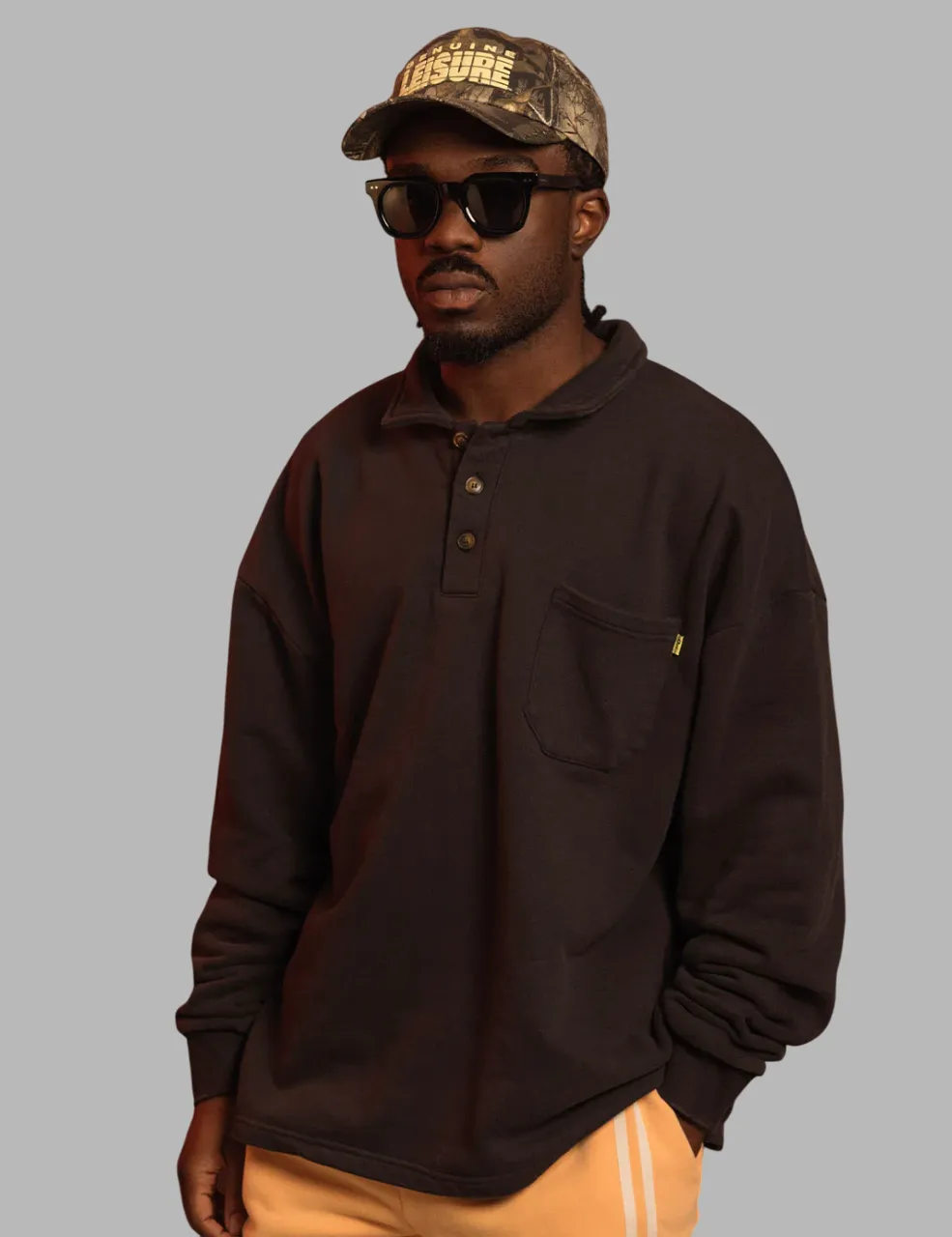 Duvin - Core Polo Fleece Black