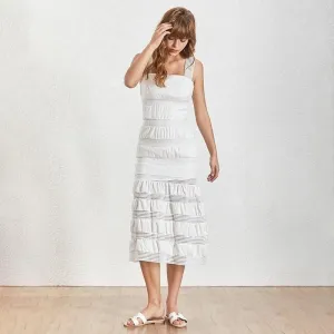 ELEGANT SPAGHETTI SLEEVELESS DRESS
