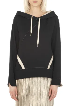 Elisa Cavaletti - Diamond Print Hooded Sweatshirt