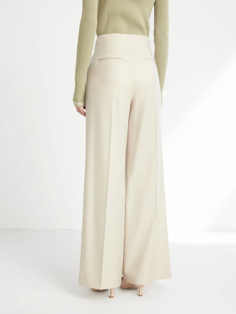 EP YAYING Wide-Leg Suit Pants