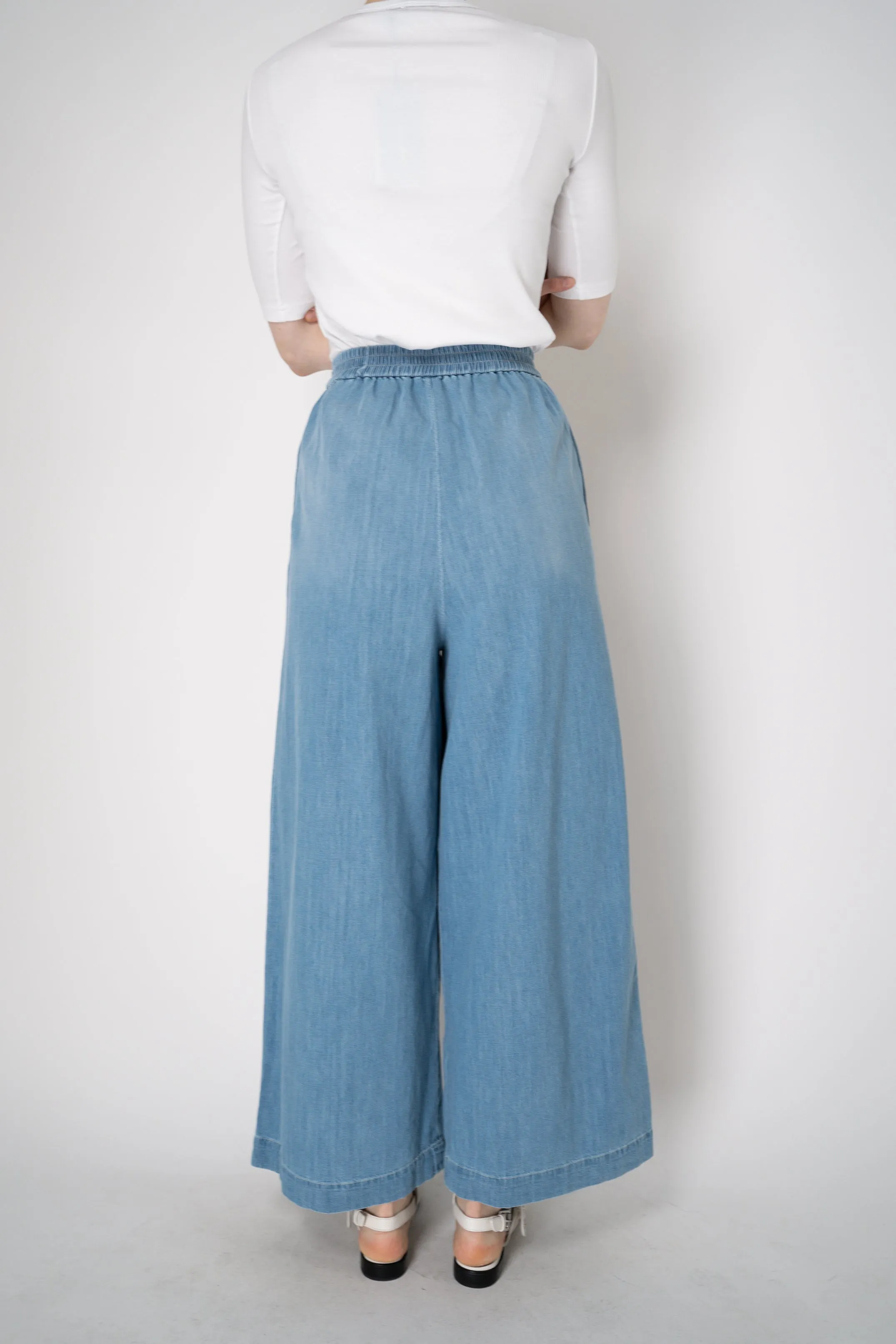 Fabiana Filippi Wide Leg Pull-On Style Denim Trousers