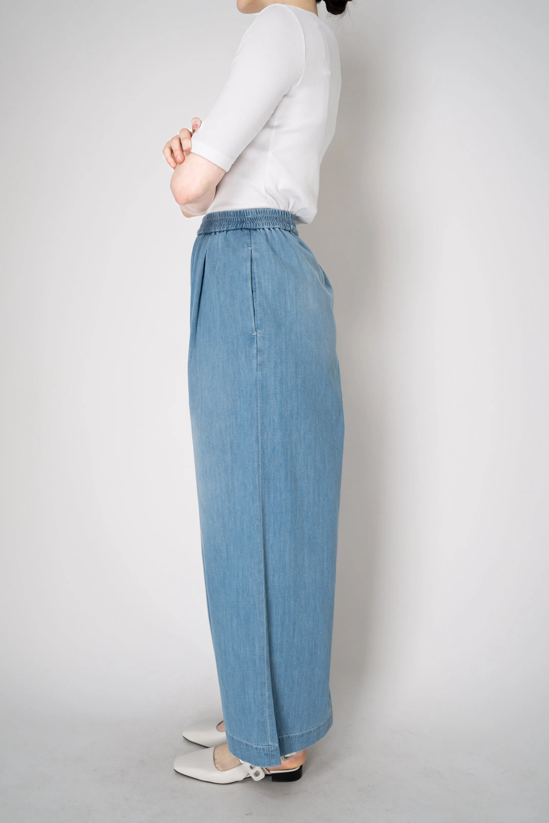 Fabiana Filippi Wide Leg Pull-On Style Denim Trousers