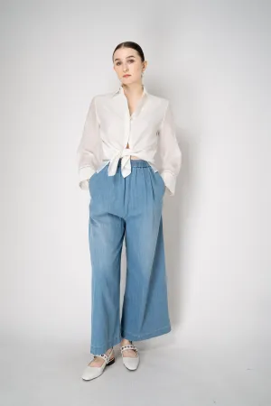 Fabiana Filippi Wide Leg Pull-On Style Denim Trousers