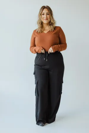 FLOWY WIDE LEG CARGO PANTS