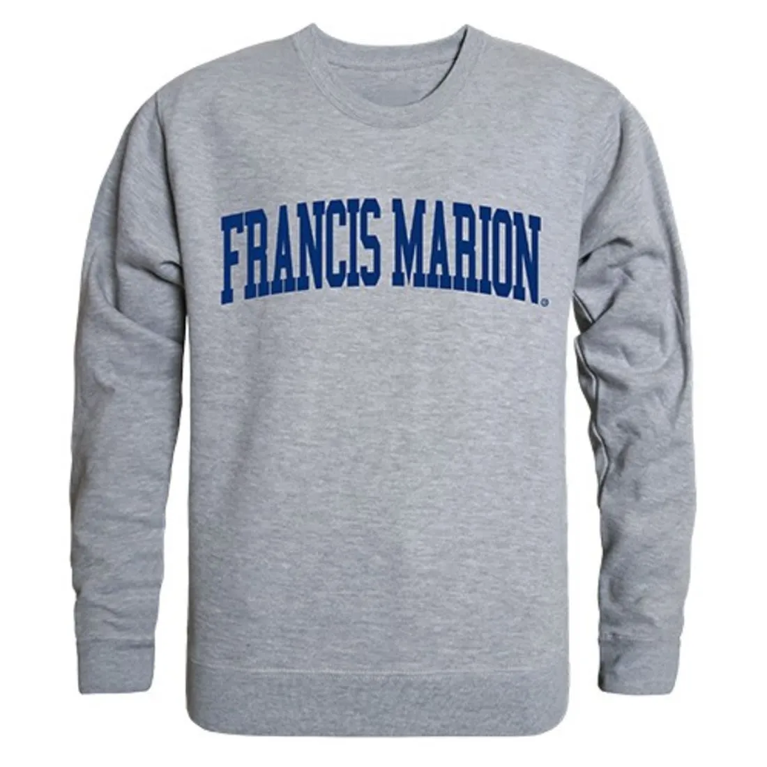 FMU Francis Marion University Game Day Crewneck Pullover Sweatshirt Sweater Heather Grey