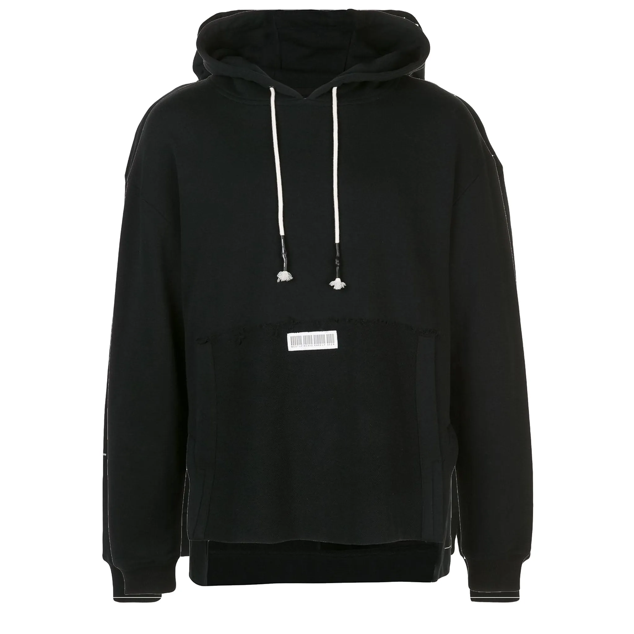 FOLD BACK HOODIE BLACK