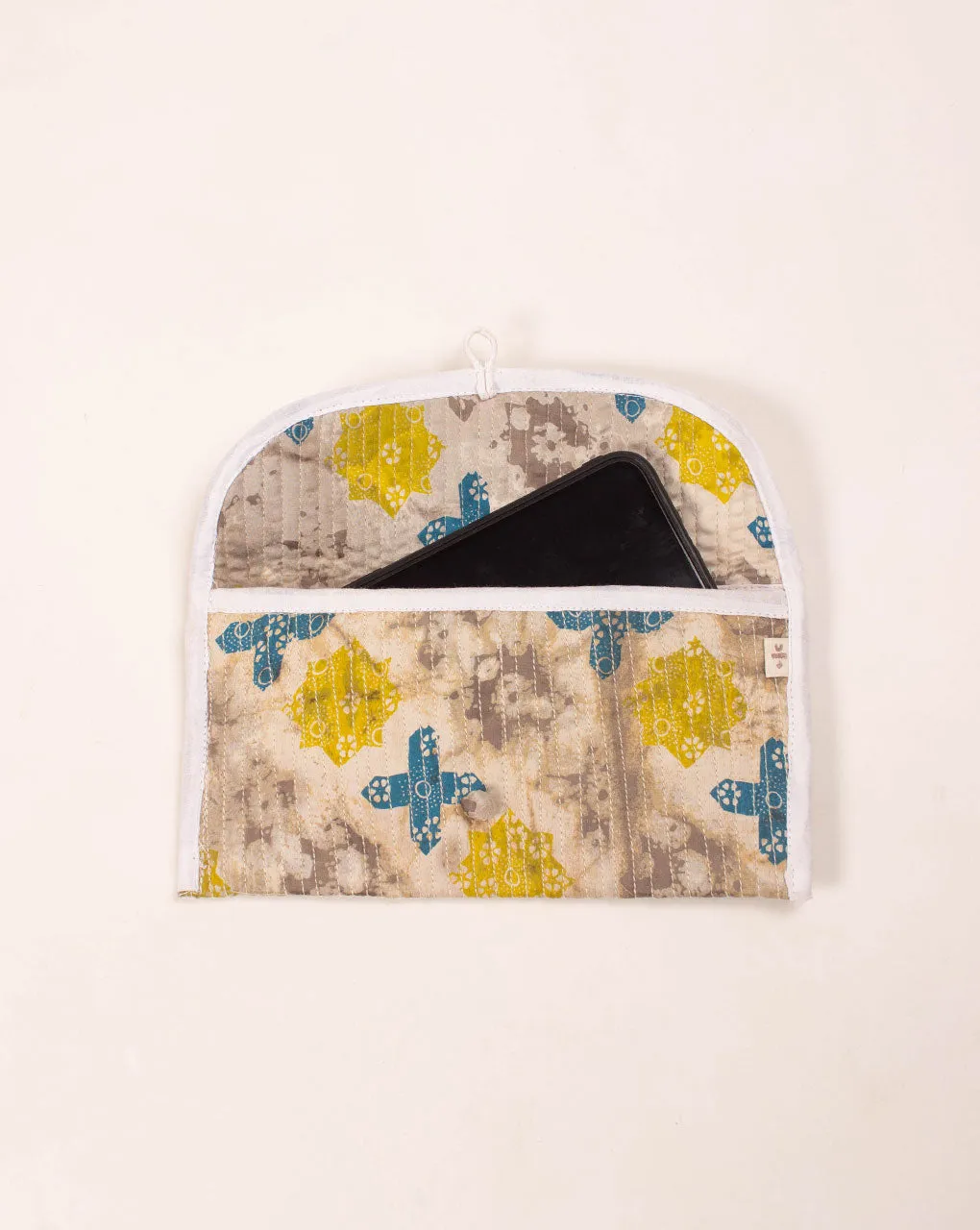 Handcrafted Modal Satin Quilted Clutch