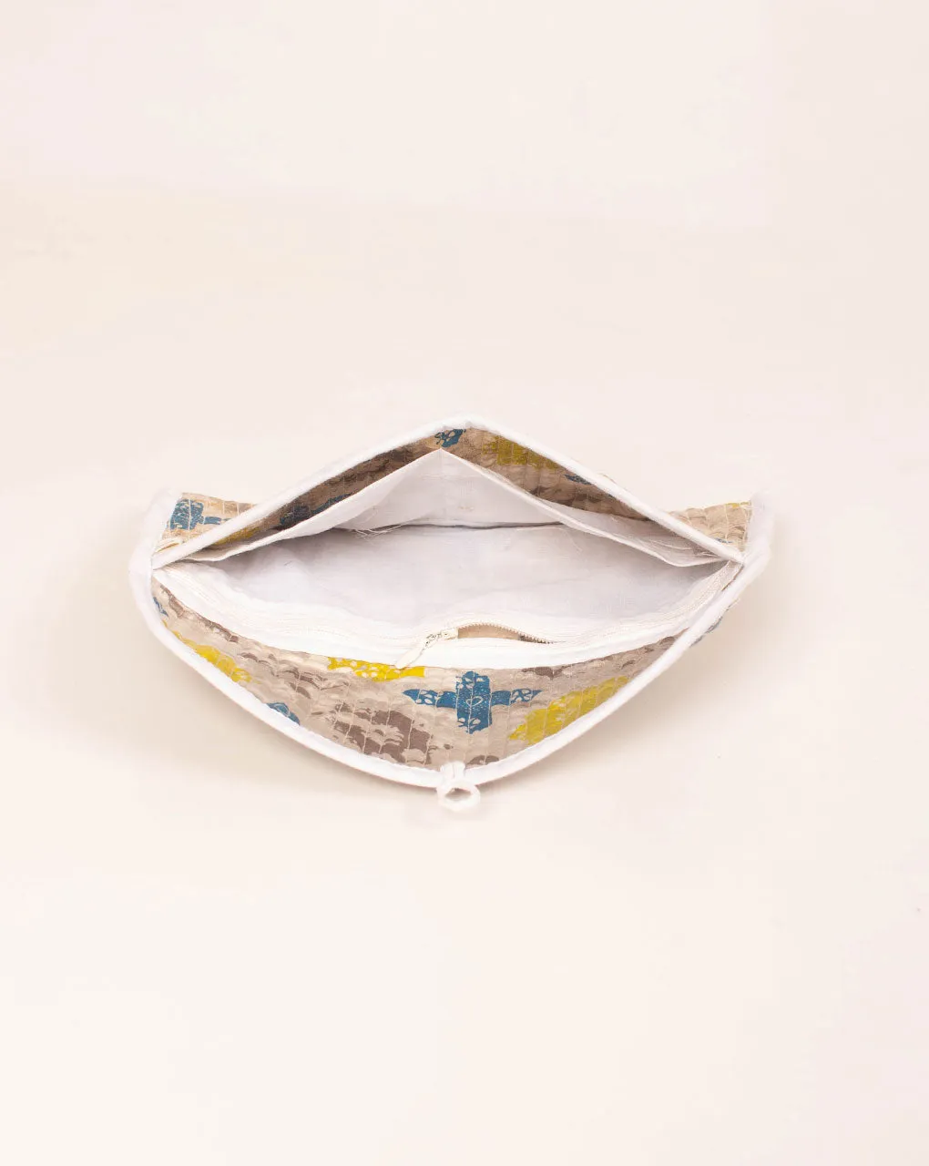 Handcrafted Modal Satin Quilted Clutch