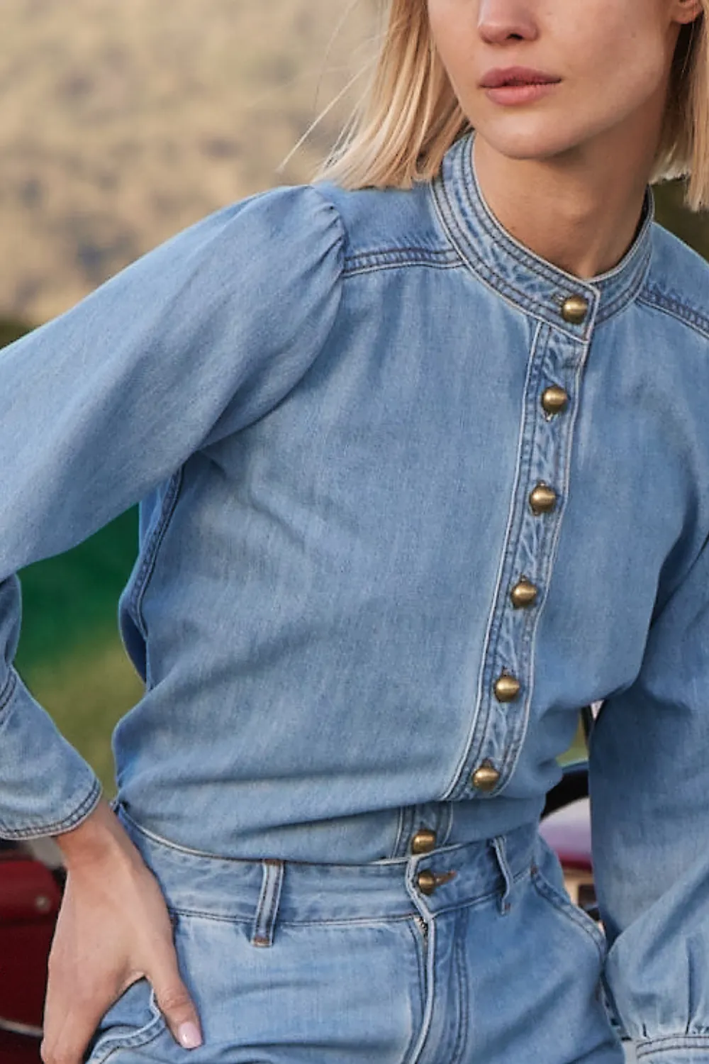 Hanker Top Zoe Kratzmann Light Washed Denim