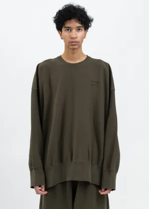 HED MAYNER X Reebok CREWNECK SWEATER ARMY GREEN