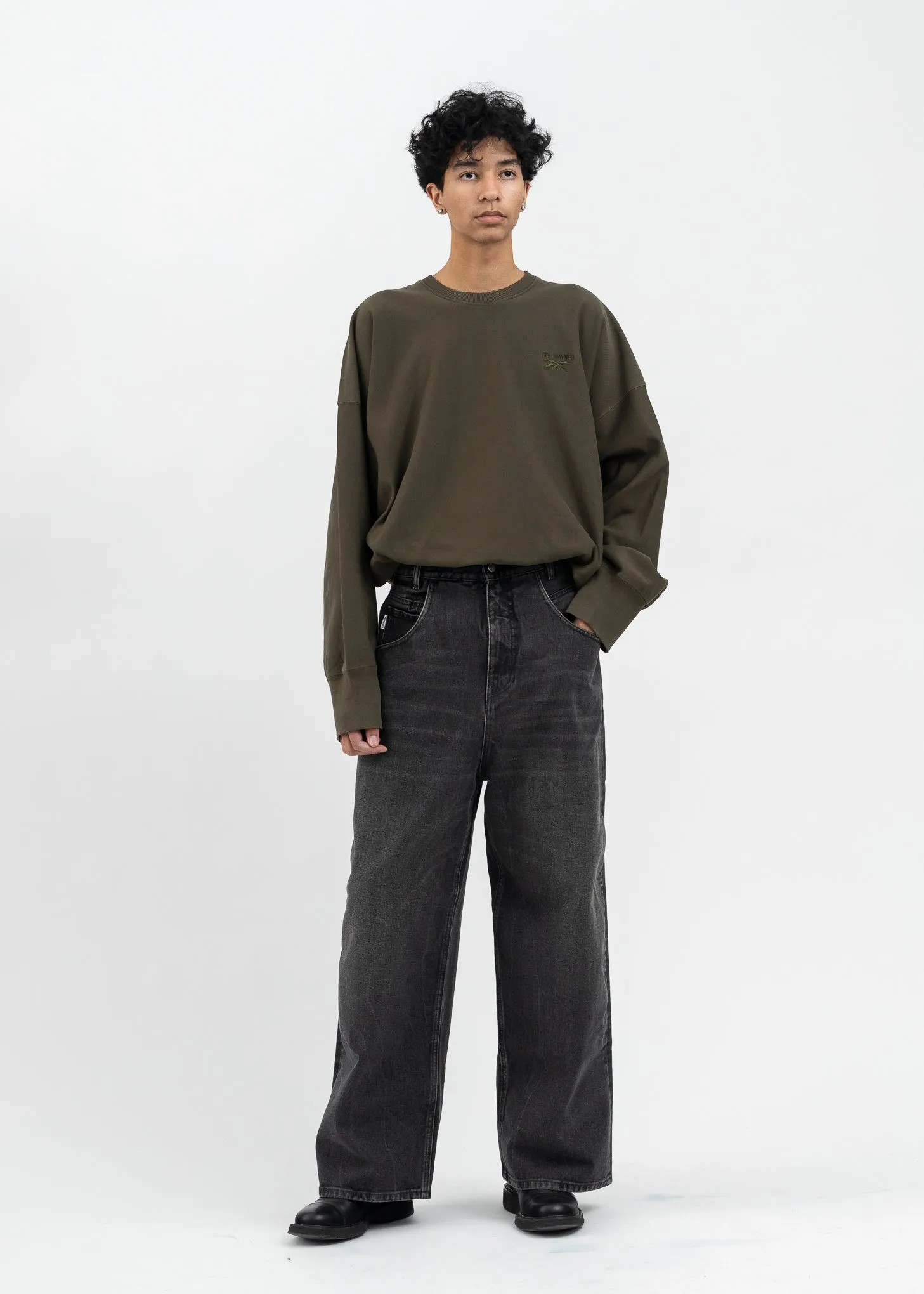 HED MAYNER X Reebok CREWNECK SWEATER ARMY GREEN