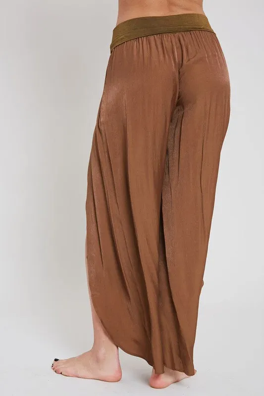 High Slit Flowy Pants