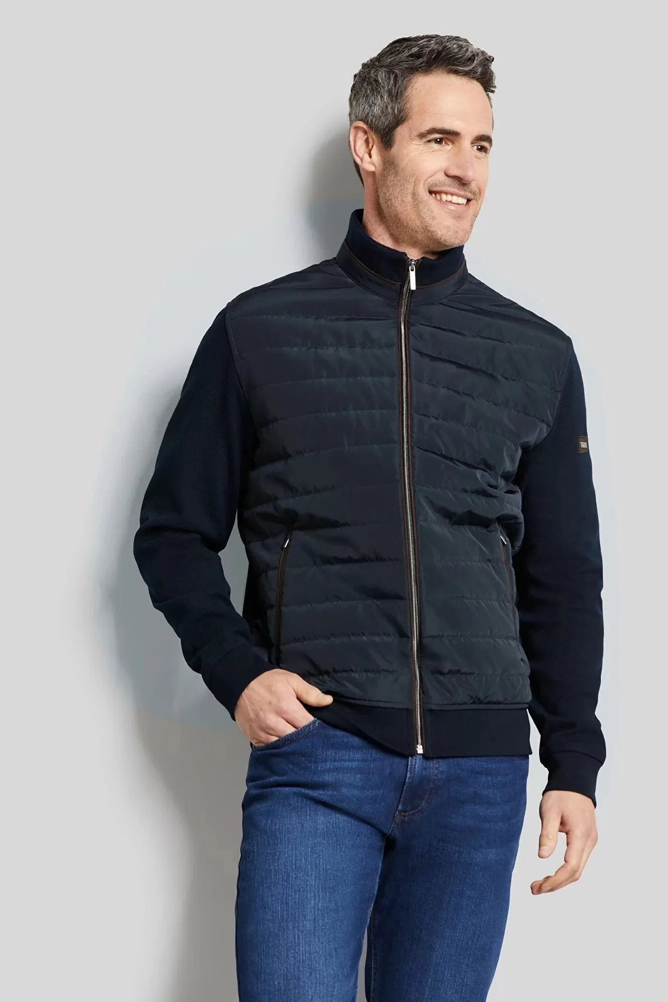 Hybrid Quilted Jacket - Marine