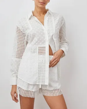 Juliette Eyelet Mix Top