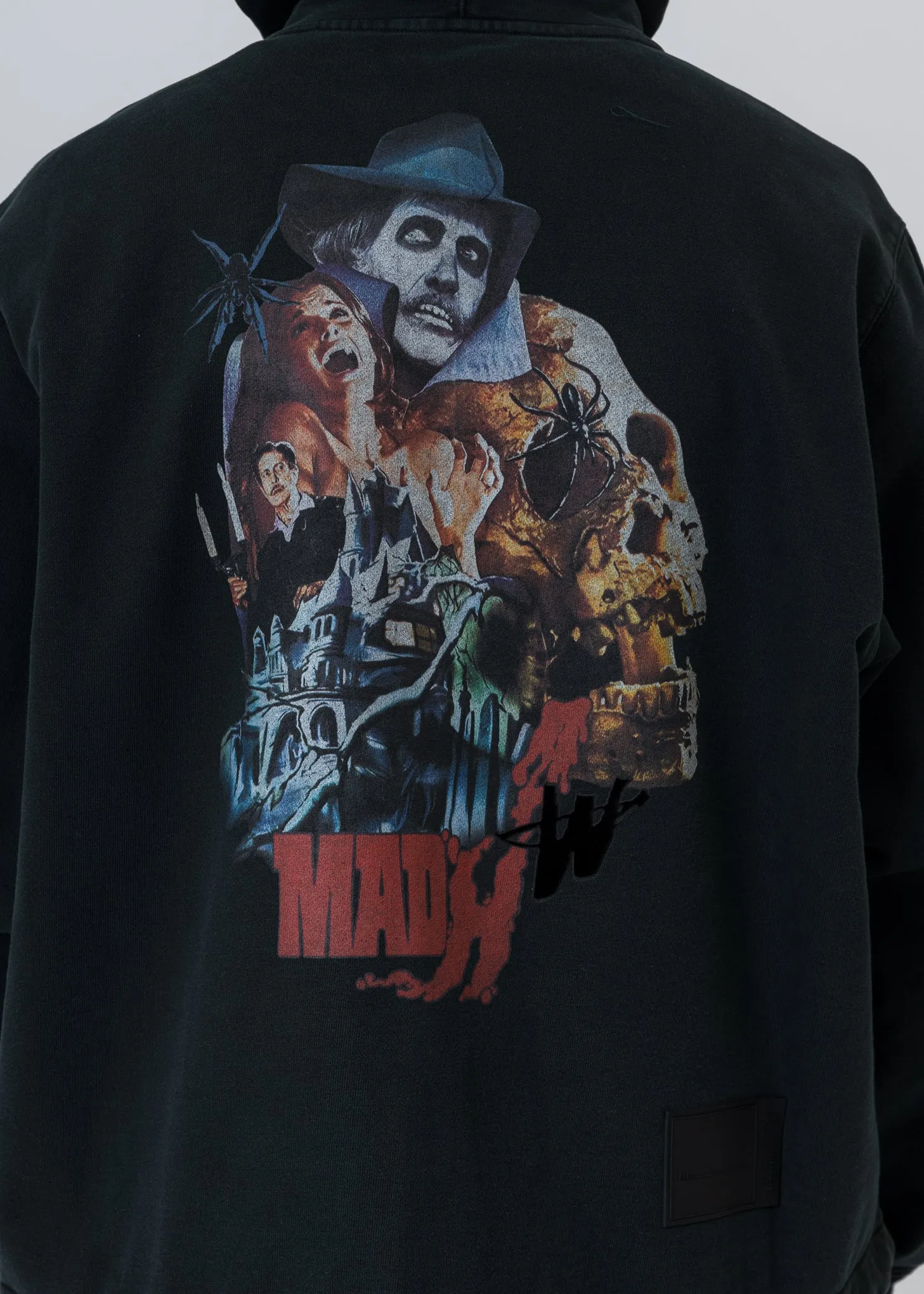 Khaki Horror Movie Zip-Up Hoodie