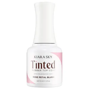 Kiara Sky Tinted Rubber Top Coat .5oz ROSE PETAL BLUSH