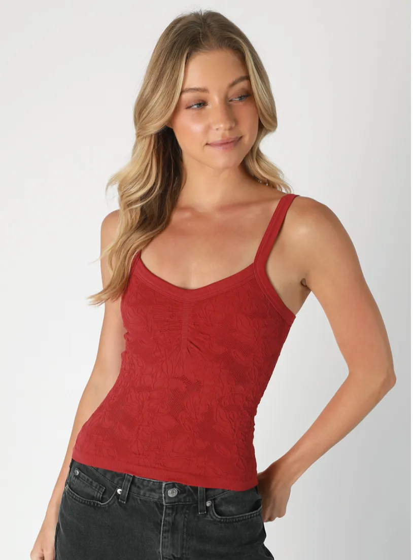 Lace V Neck Top