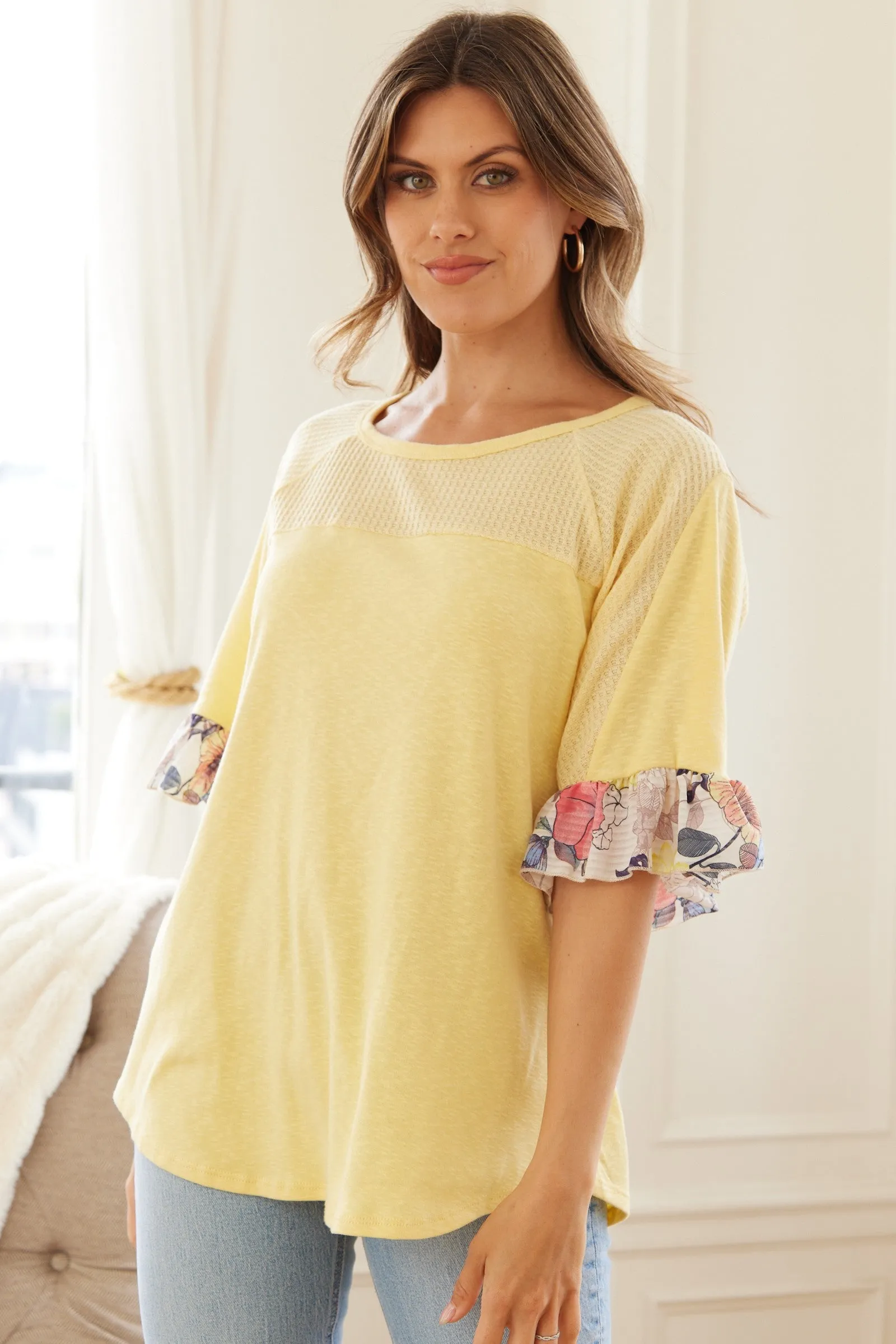 Lemon Flutter Tee